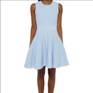 Ted Baker Nayde Blue Ribbed Dress